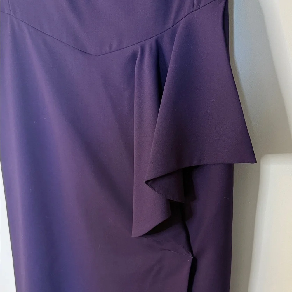 Piazza Sempione Deep Plum Midi Dress